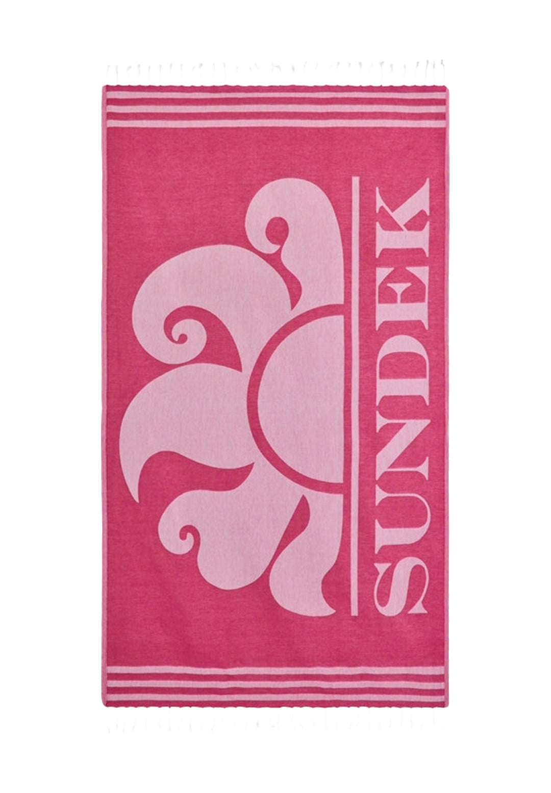 Toalla de playa fucsia para niña