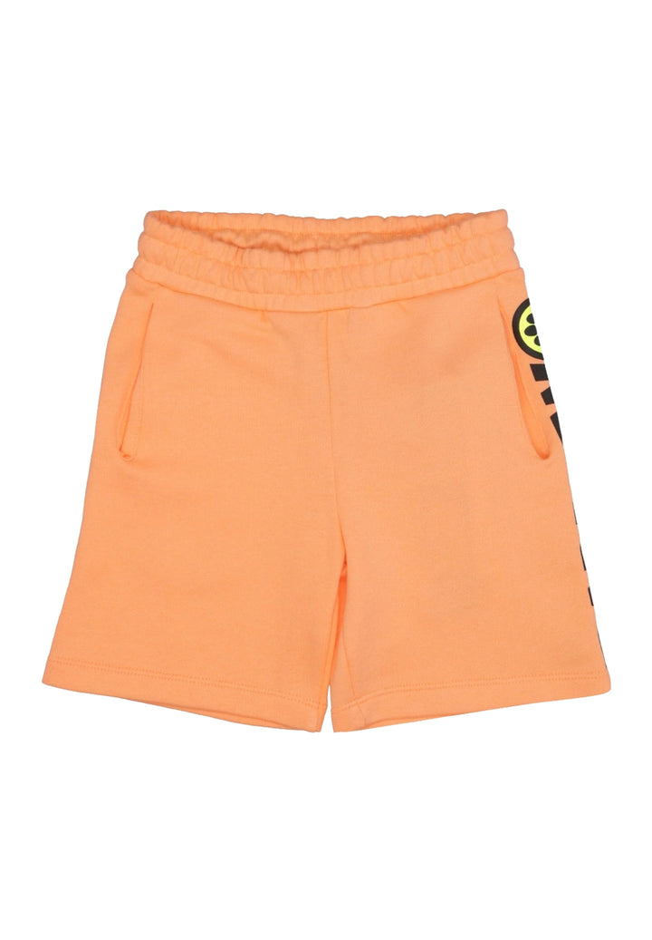 Bermudas de felpa naranja para niña