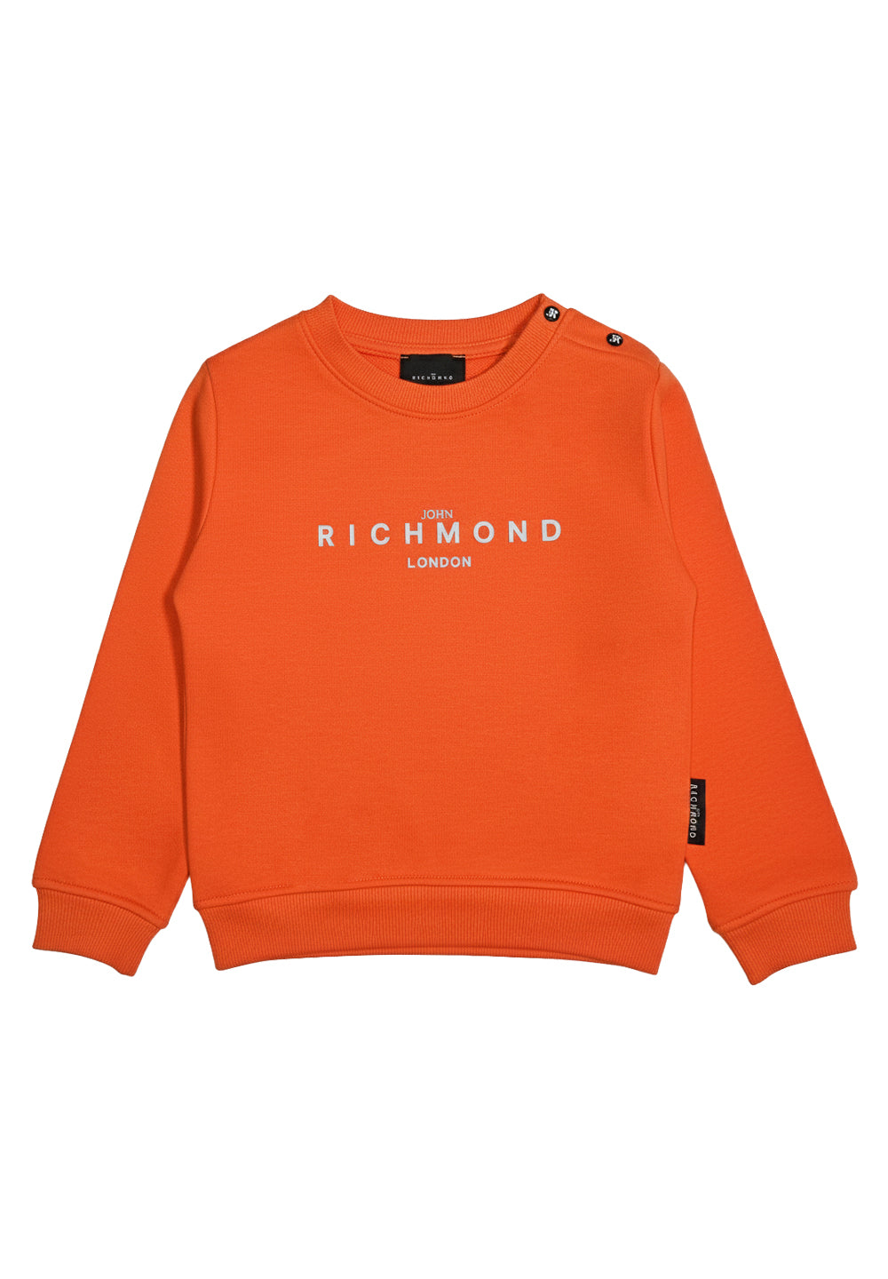 Orange crewneck sweatshirt for baby