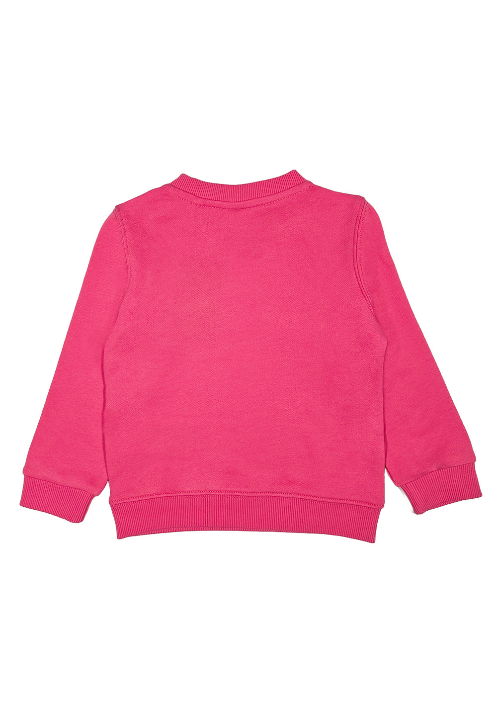 Sudadera de cuello redondo rosa para bebé niña