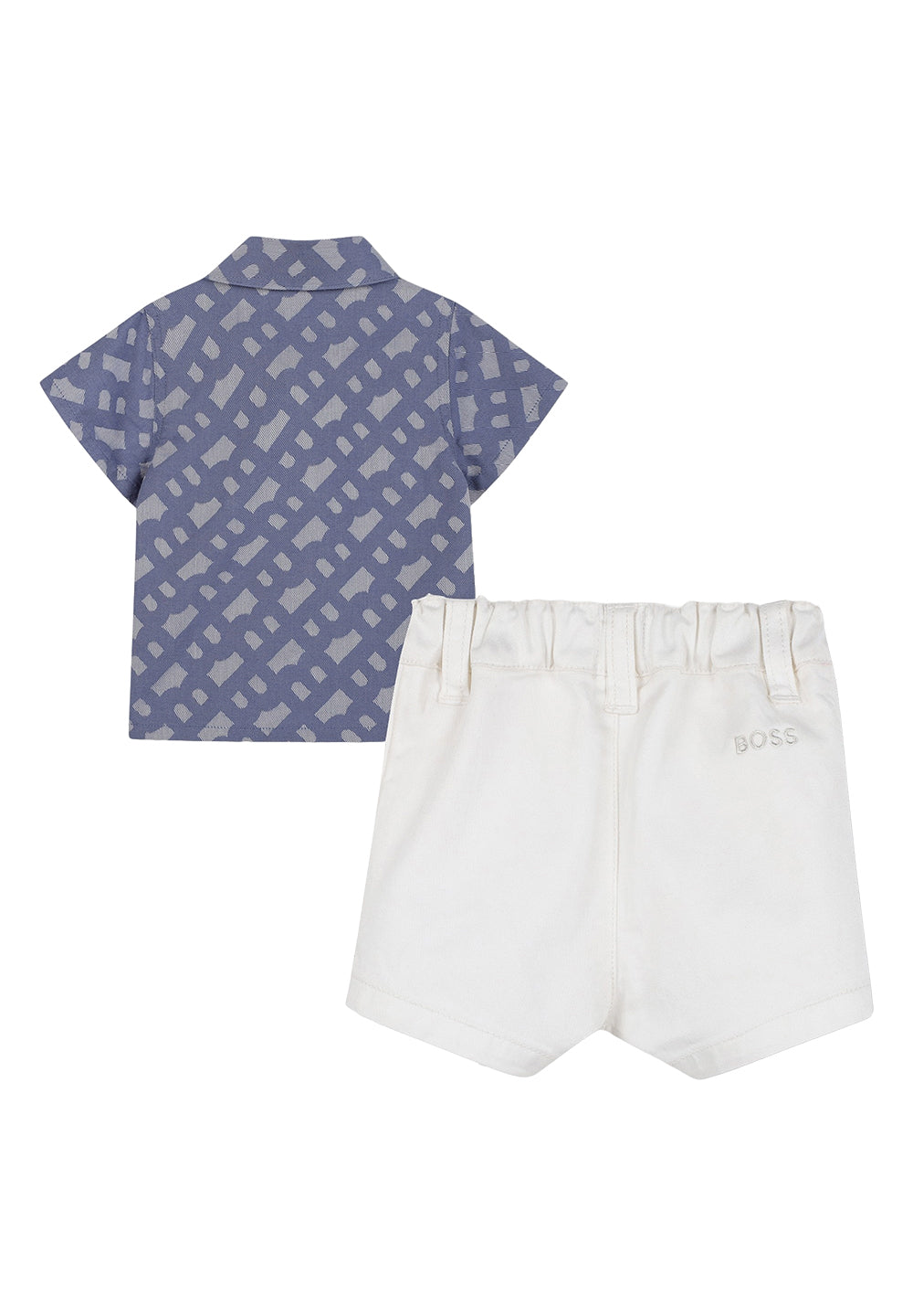 Tenue bébé bleue et blanche