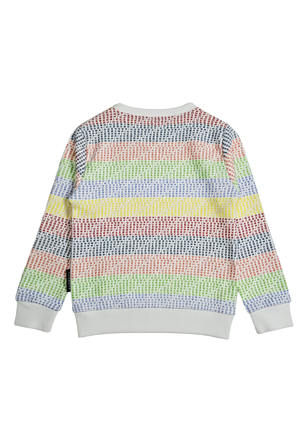 Sweat-shirt ras du cou multicolore pour nouveau-nés