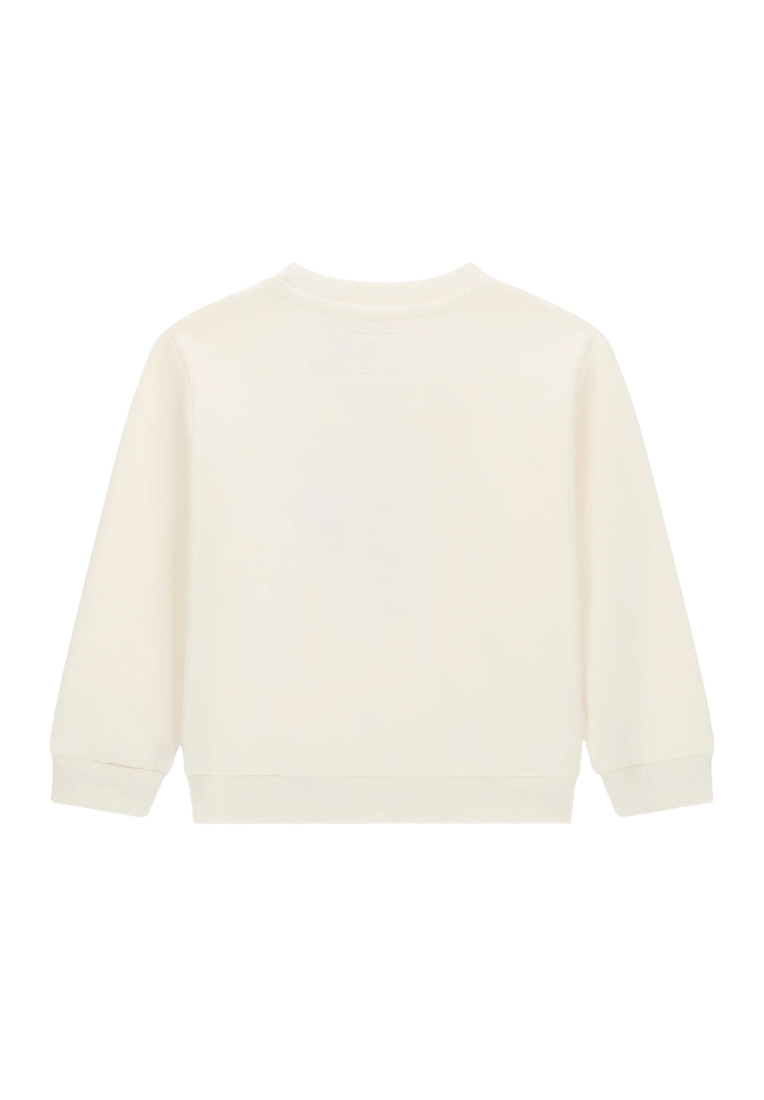 Beige crewneck sweatshirt for girls