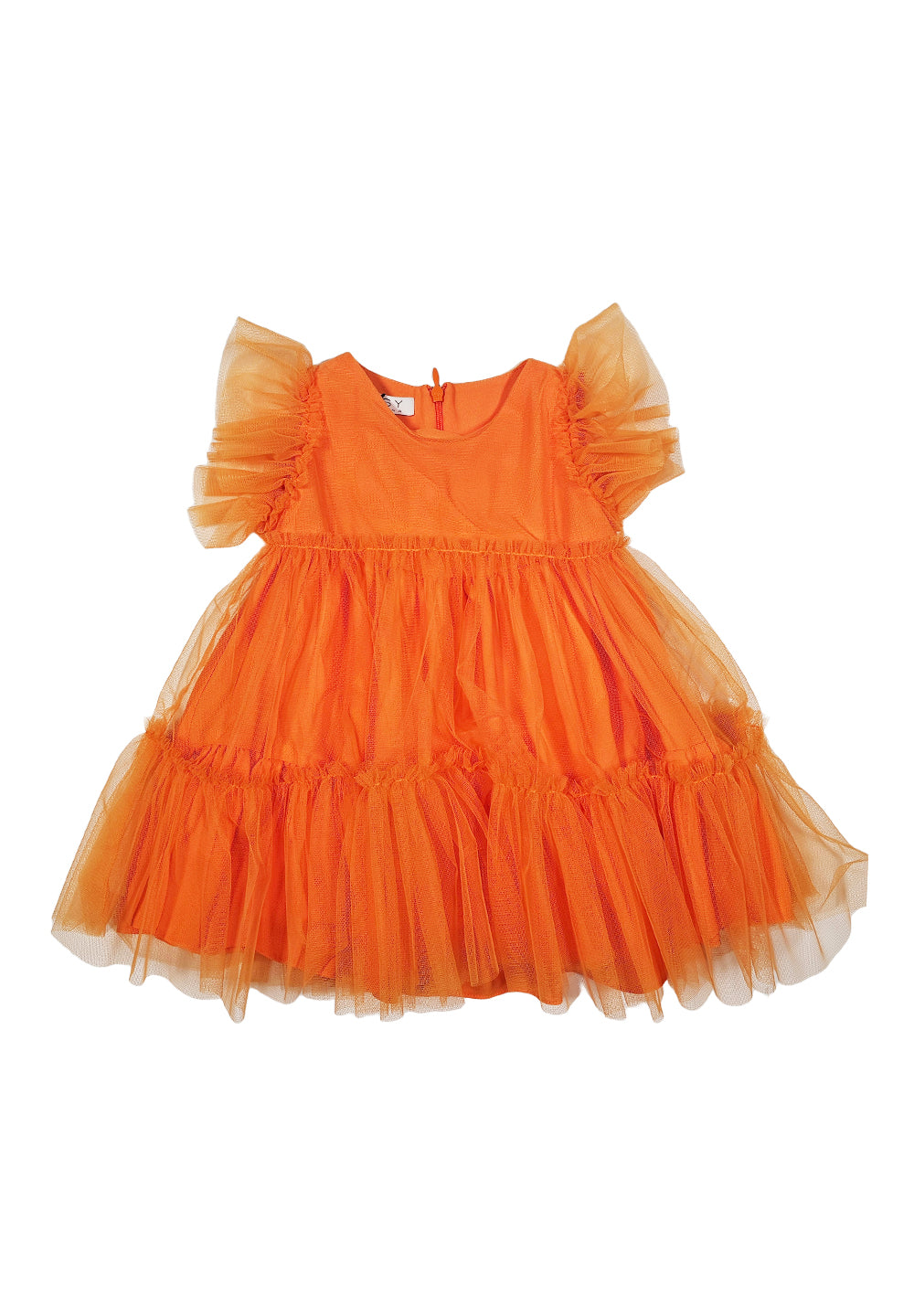 Vestito arancione per neonata - Primamoda kids
