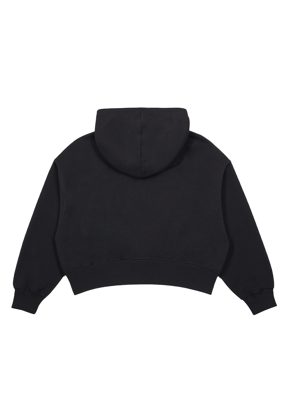 Sudadera con capucha negra para niña