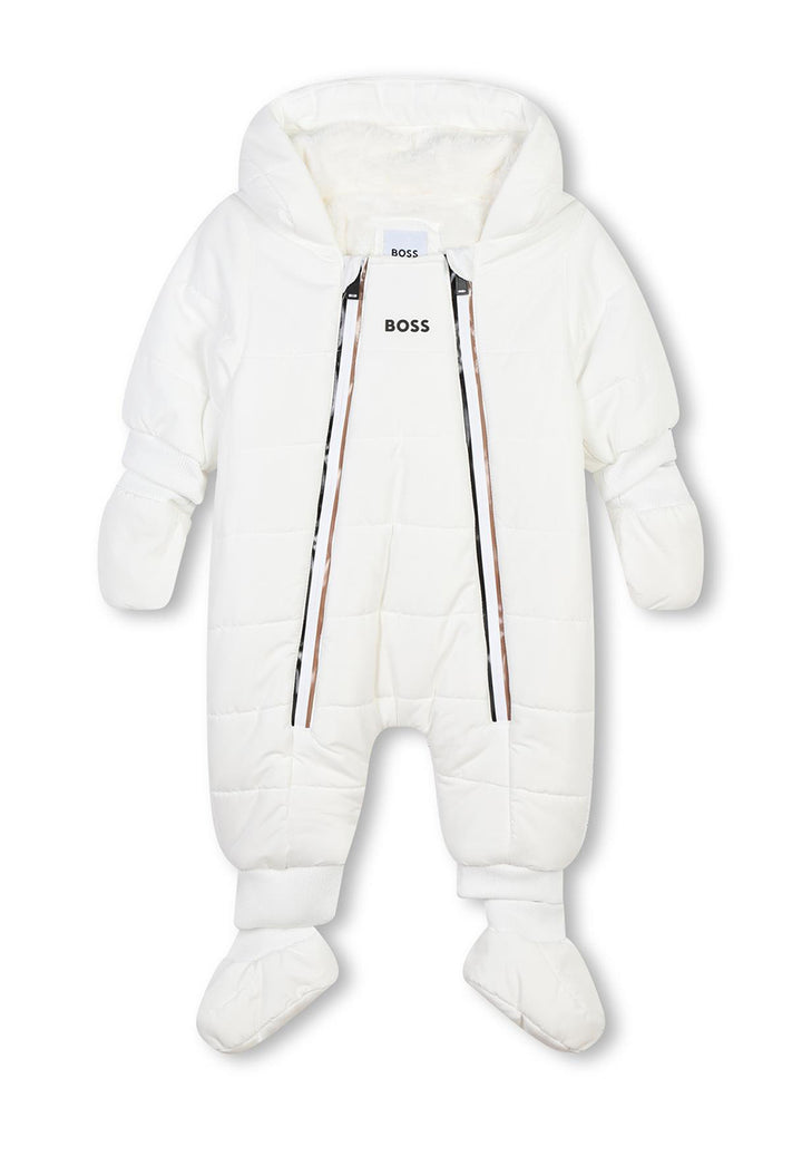 Cream-colored baby jumpsuit