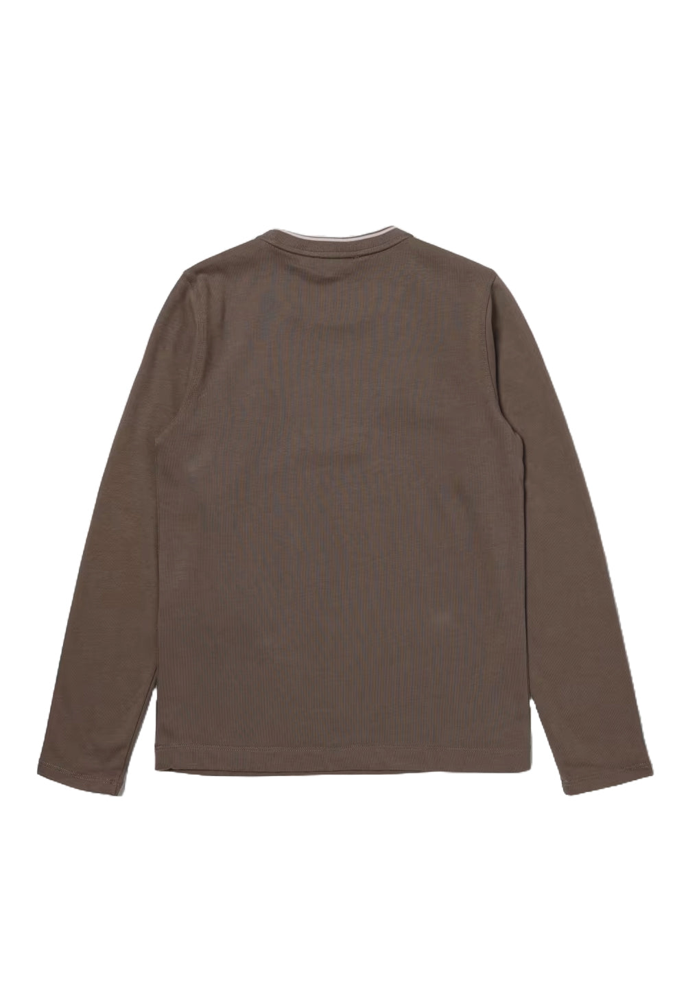 Sudadera de cuello redondo color barro para niño