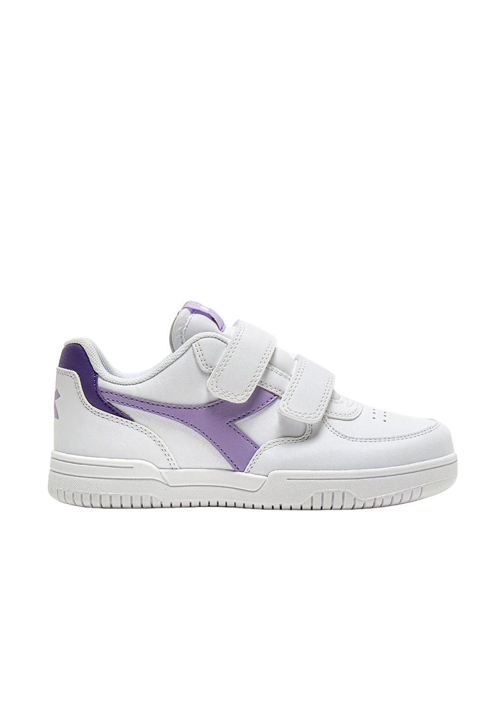 Chaussures blanches et violettes pour filles