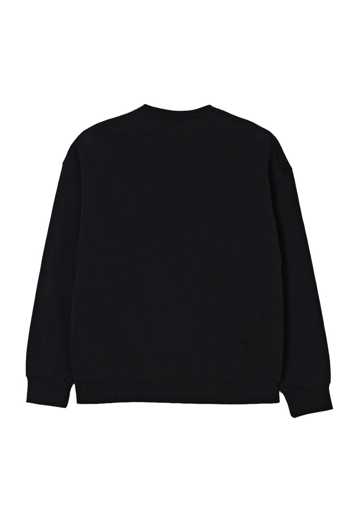 Schwarzes Sweatshirt mit Rundhalsausschnitt für Kinder