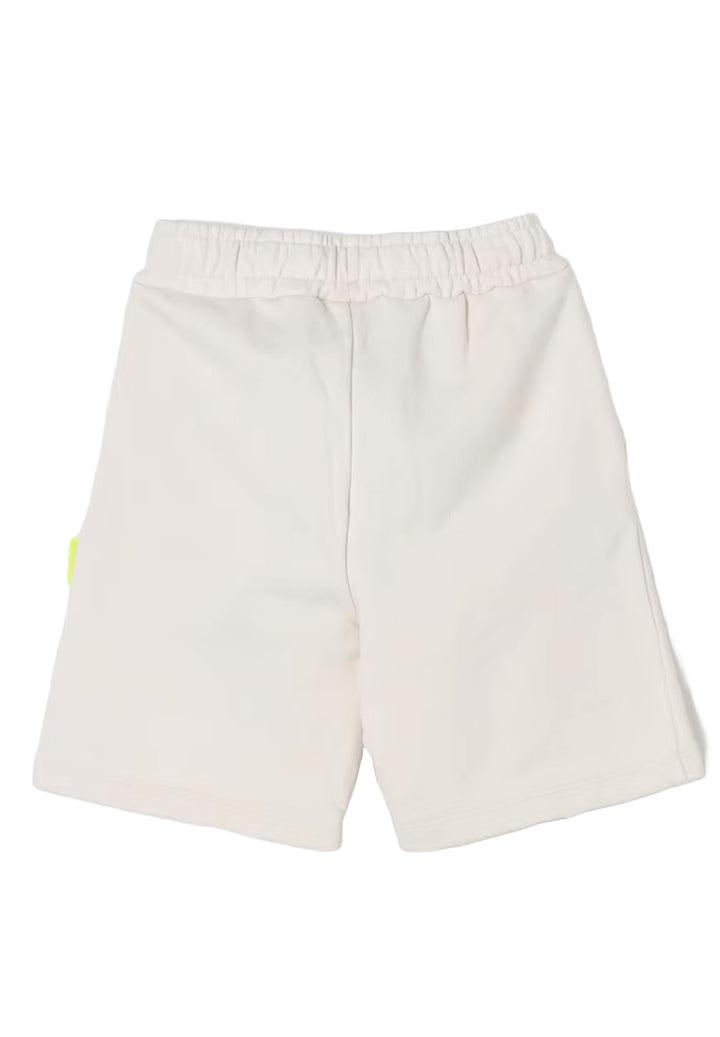 Bermuda sweat-shirt crème pour garçon