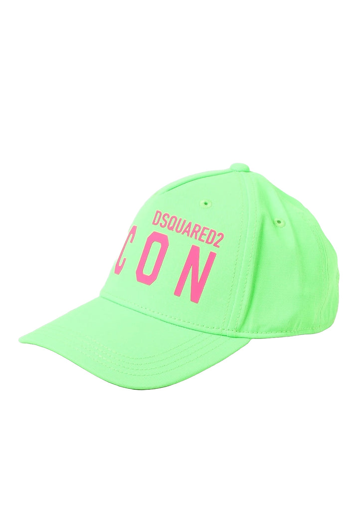 Gorro verde fluorescente para niña