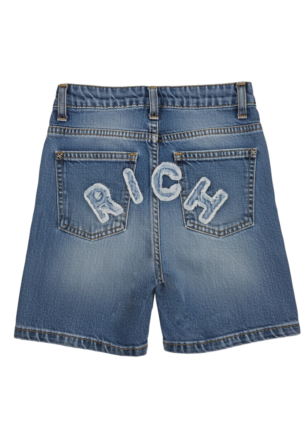 Boy's blue denim Bermuda shorts