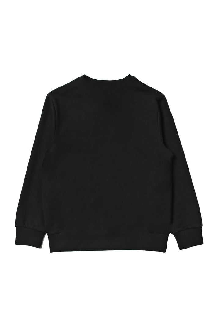 Black crewneck sweatshirt for kids