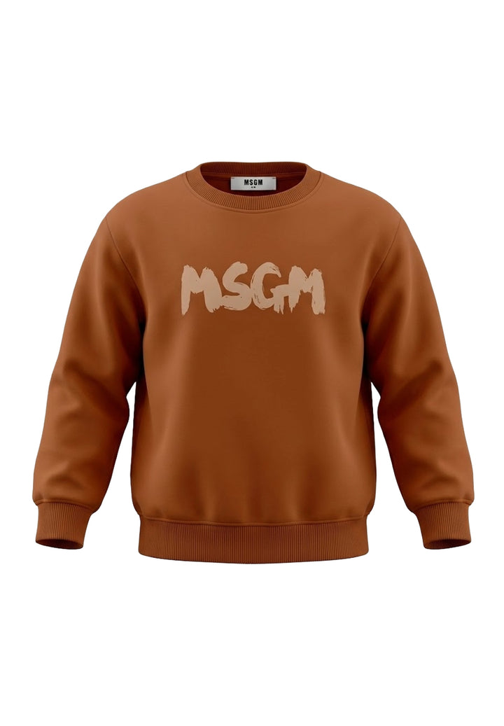 Unisex brown crewneck sweatshirt