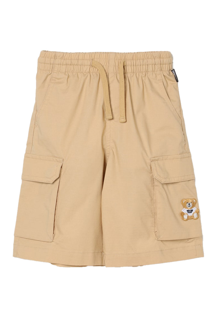 Beige Bermudashorts für Jungen