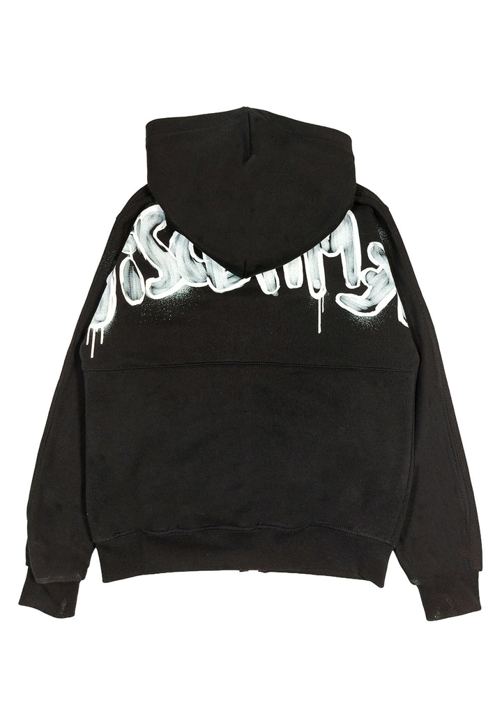 Sweat-shirt zippé noir pour enfant