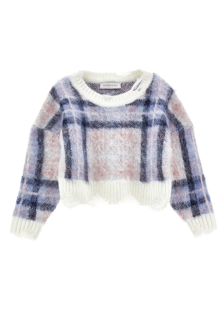 Blauer Pullover für Mädchen