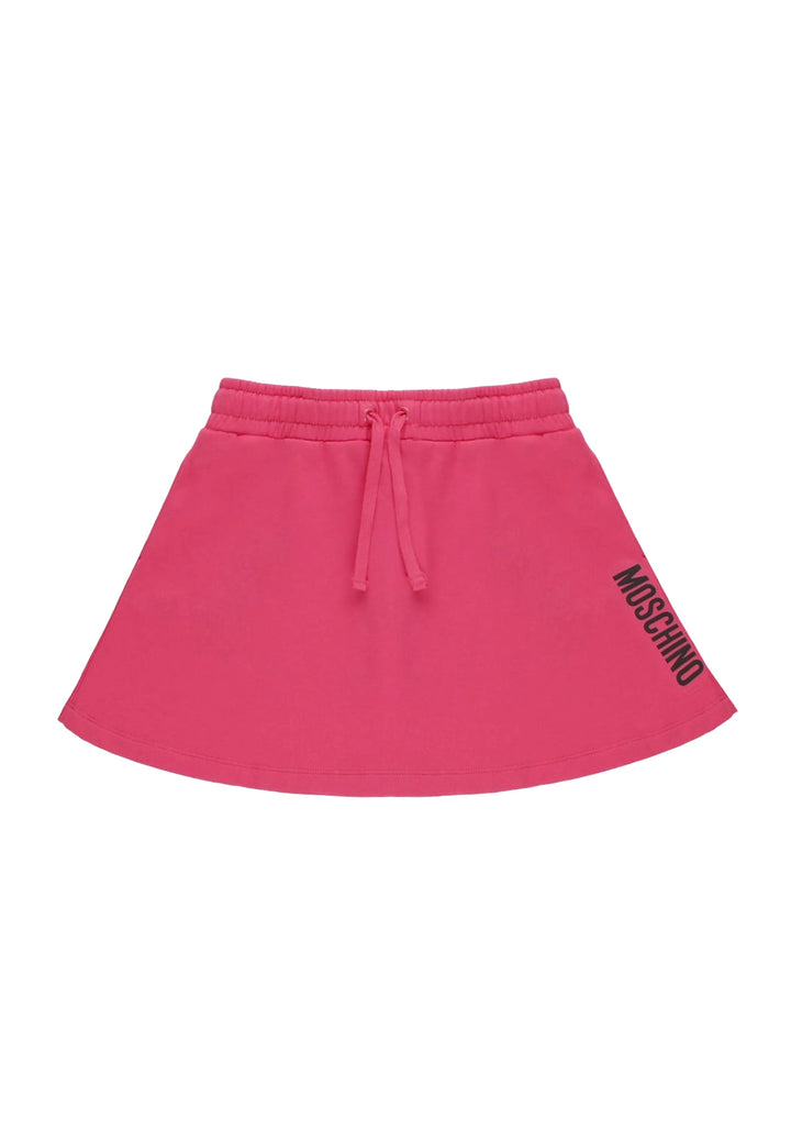Falda de felpa fucsia para niña