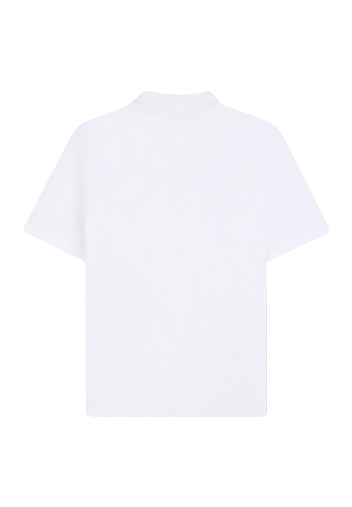 Polo blanca para niño