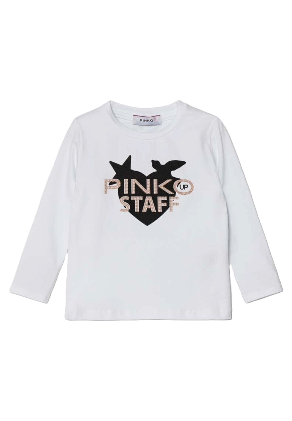 T-shirt blanc pour bébé fille
