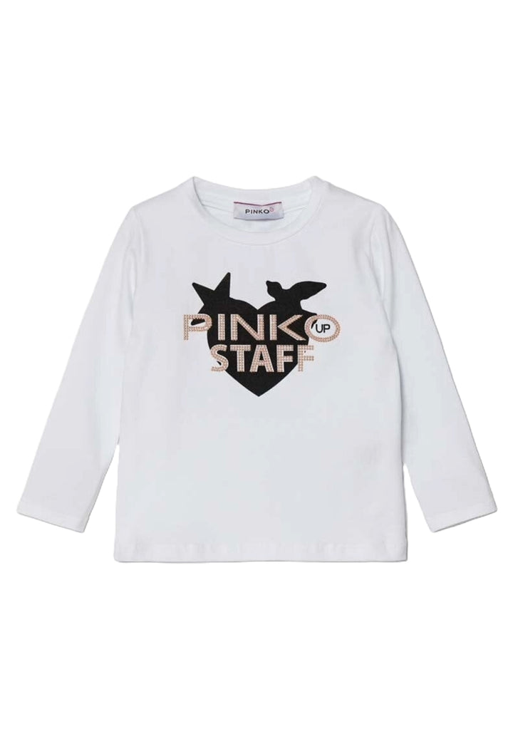 T-shirt blanc pour bébé fille