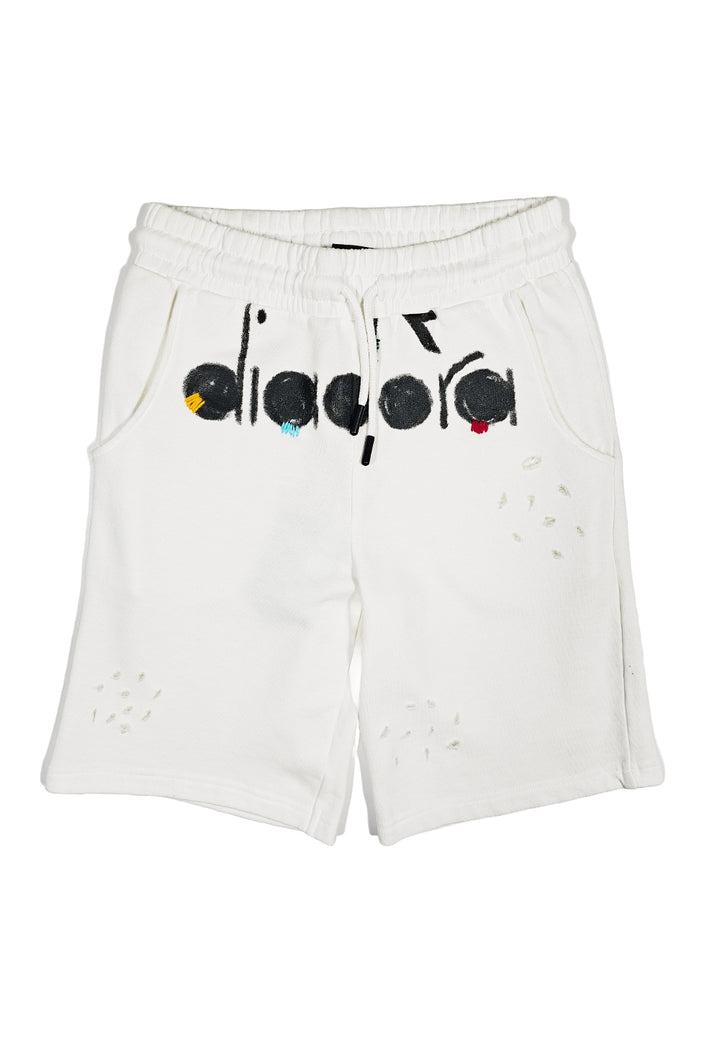 Sweat-shirt bermuda blanc pour enfant