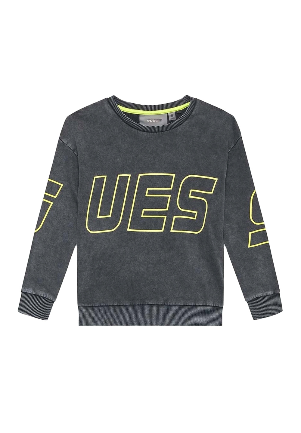 Sweat-shirt ras du cou gris pour enfant