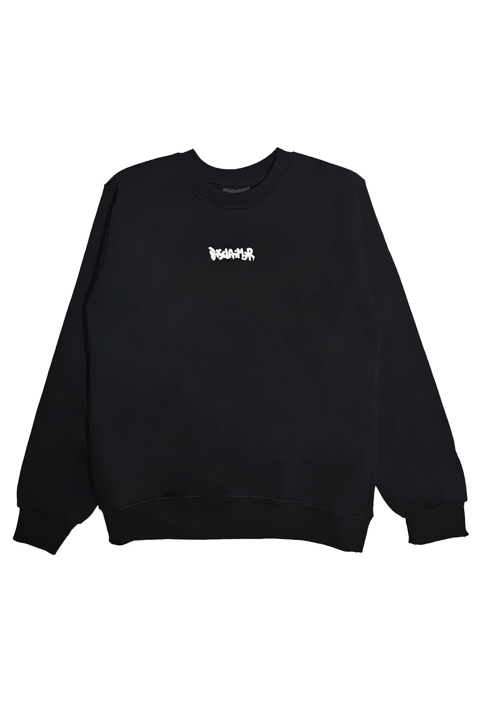 Sudadera negra de cuello redondo para niño
