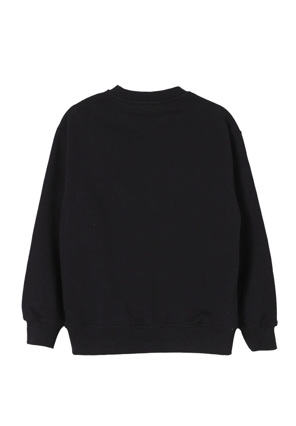 Black crew neck sweatshirt for boys