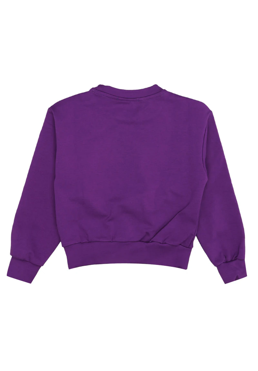 Sweat-shirt ras du cou violet pour fille