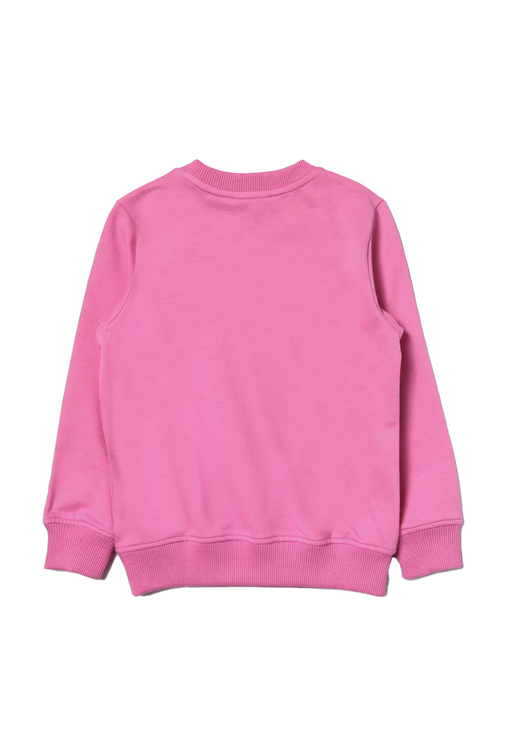 Sweat-shirt ras du cou fuchsia pour fille