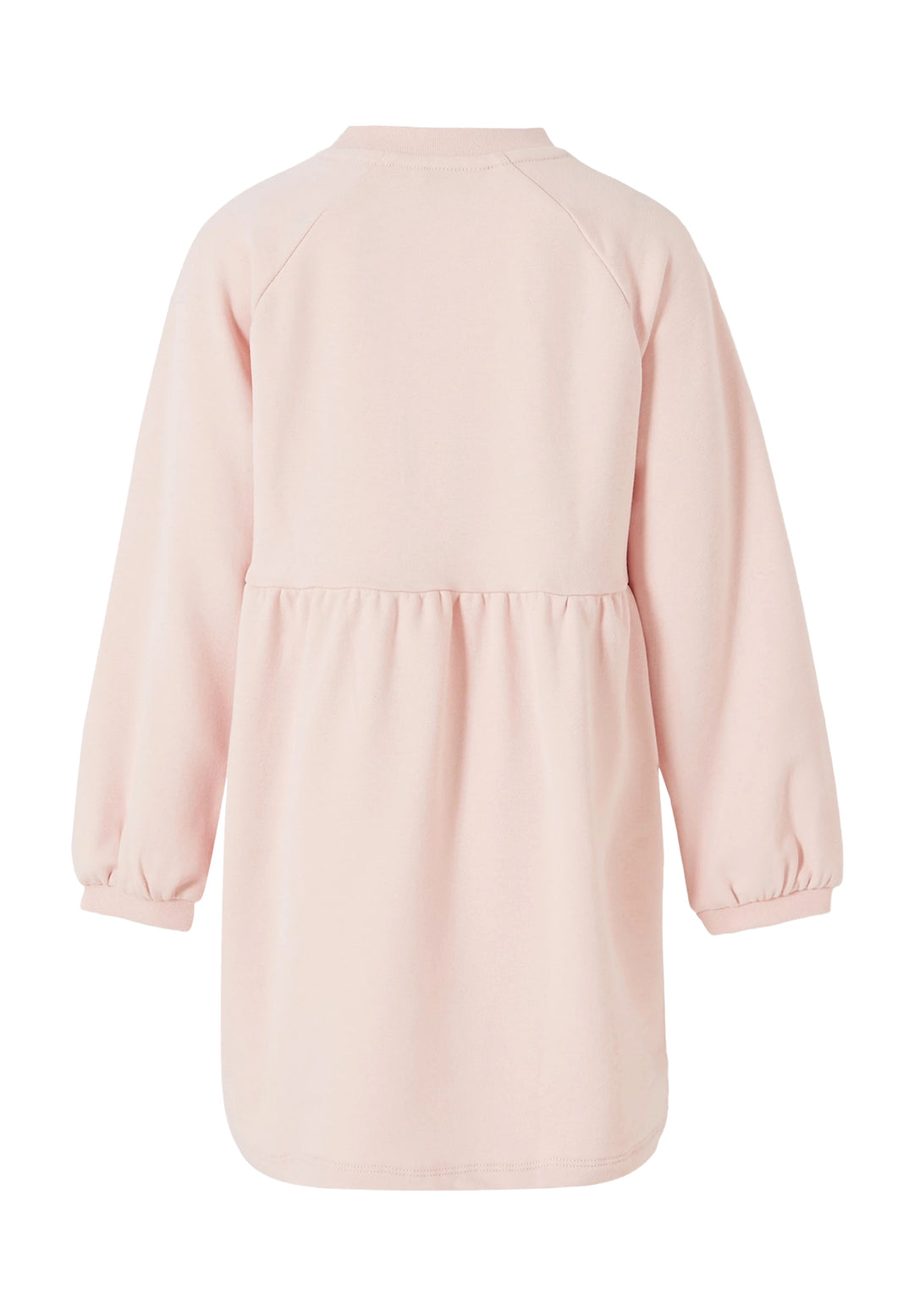 Pink sweatshirt dress for girls