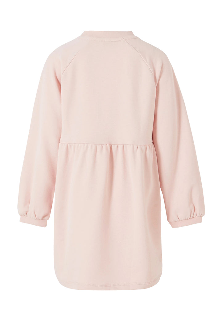 Pink sweatshirt dress for girls