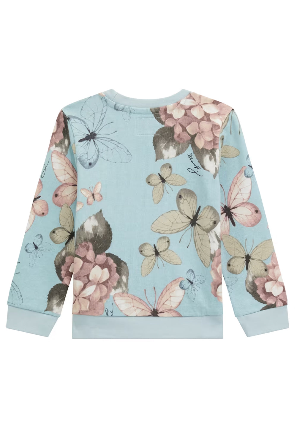 Multicolor crew neck sweatshirt for girls