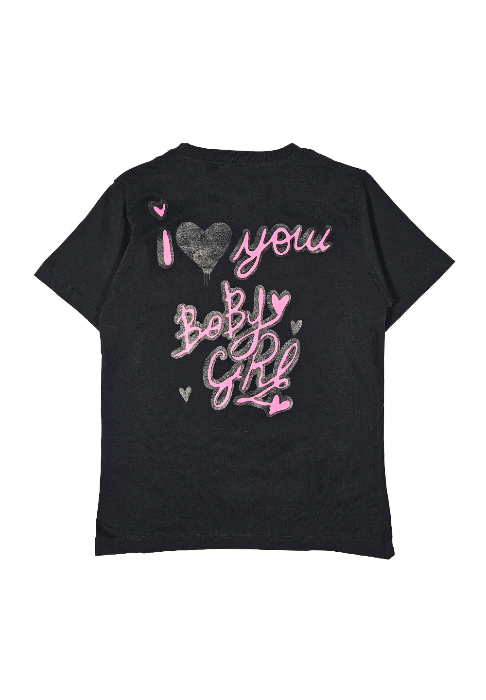 Camiseta negra para niña