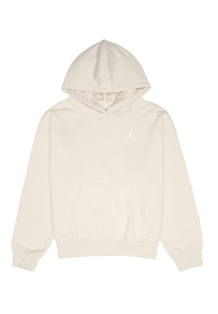 Sudadera con capucha beige para niña