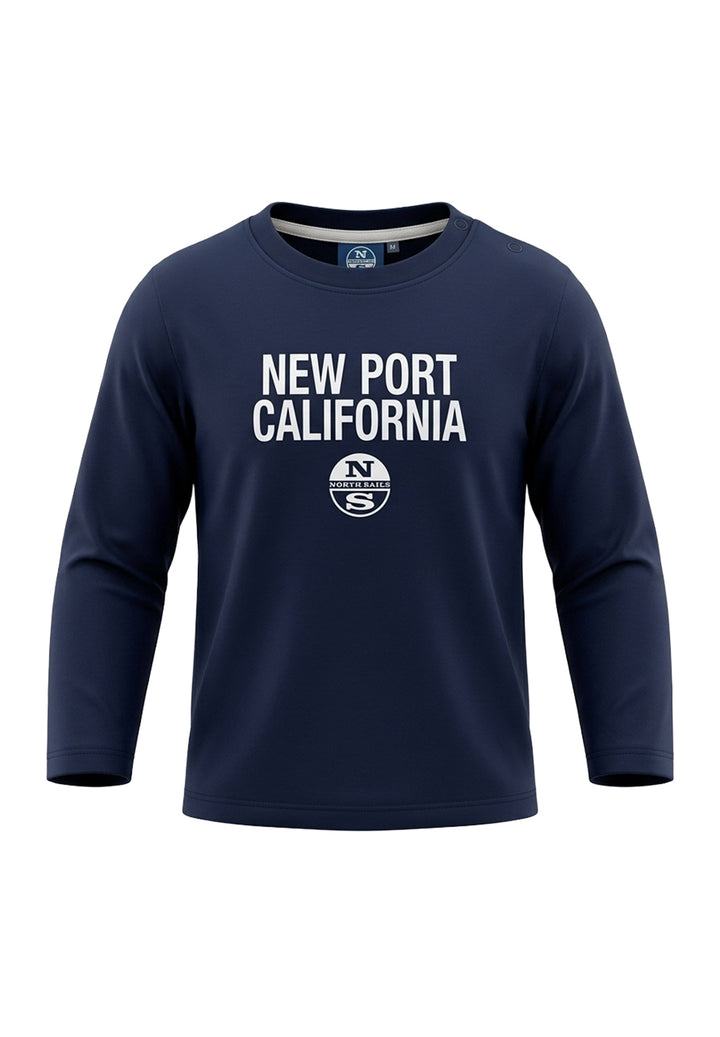 Marineblaues T-Shirt für Neugeborene