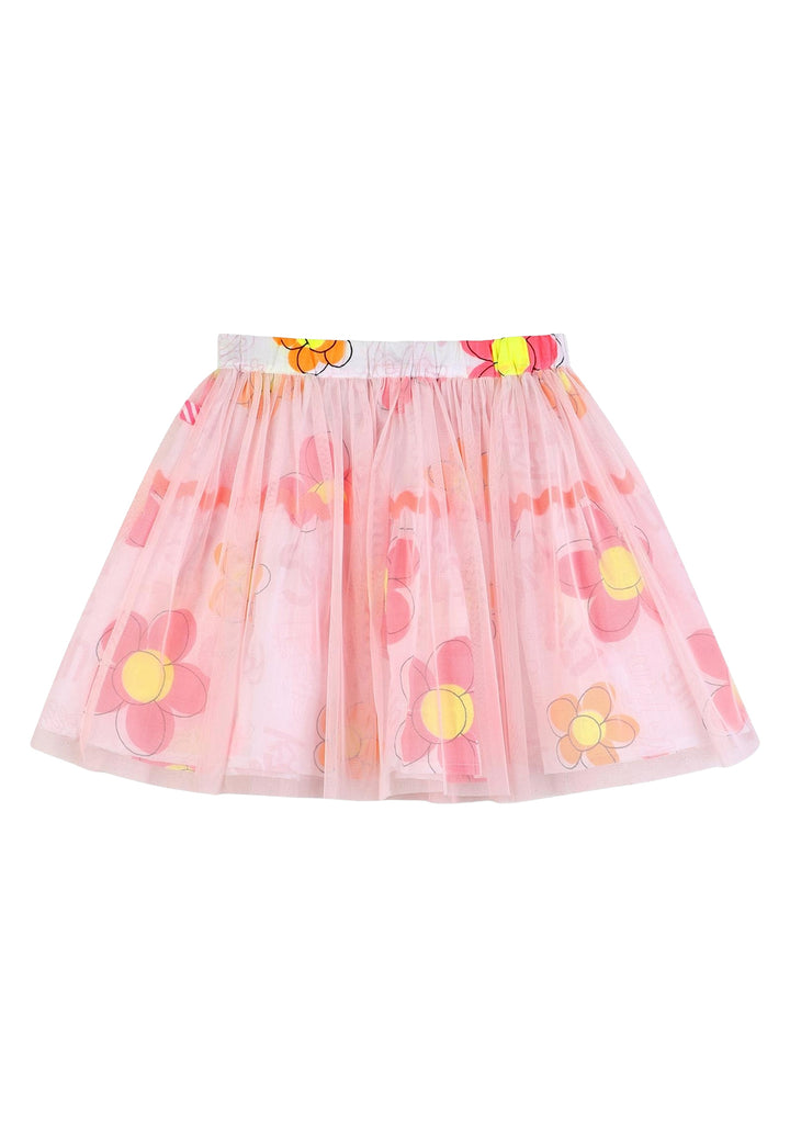 Falda de tul rosa para niña