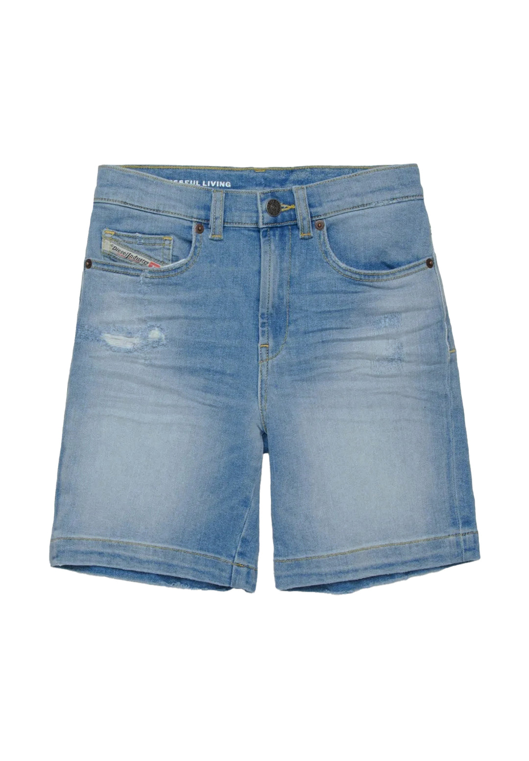 Blue denim Bermuda shorts for boys