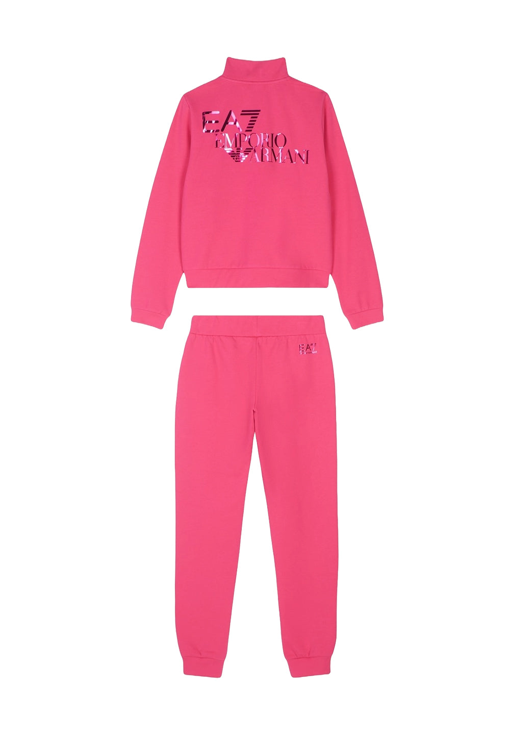 Ensemble sweat-shirt fuchsia pour fille