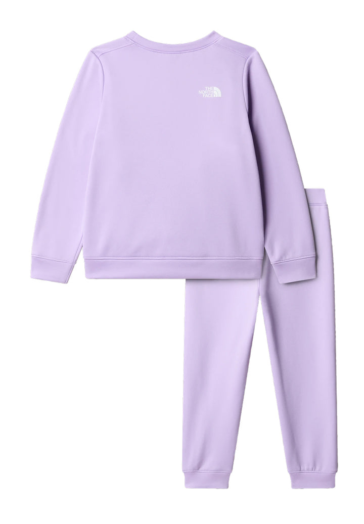 Conjunto de sudadera lila para niña