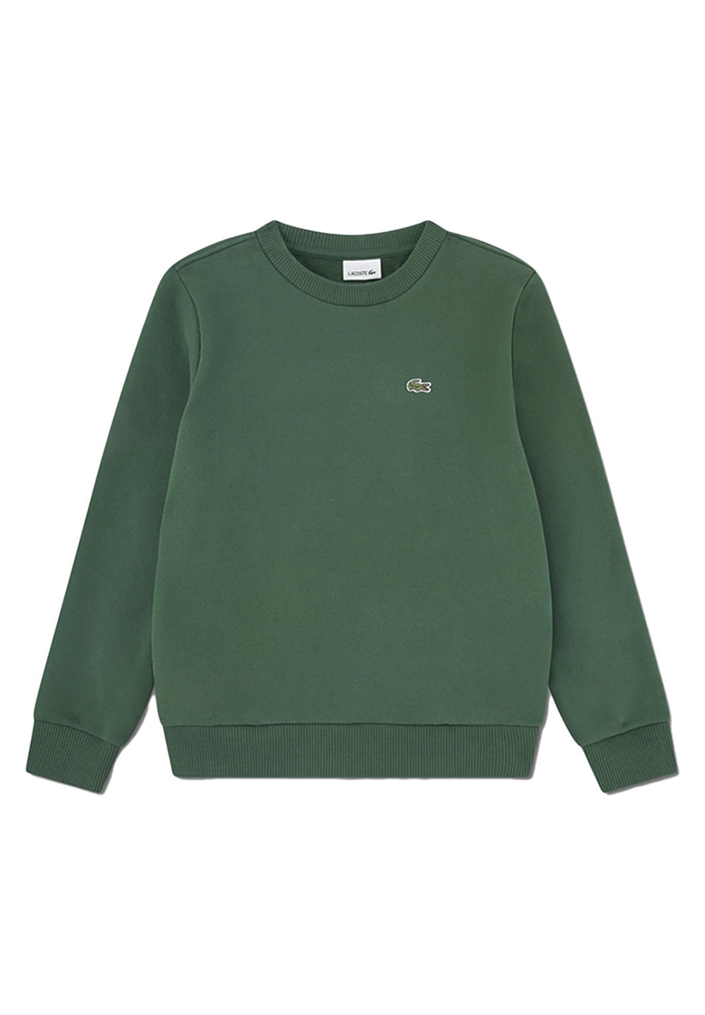 Sudadera de cuello redondo verde para niño