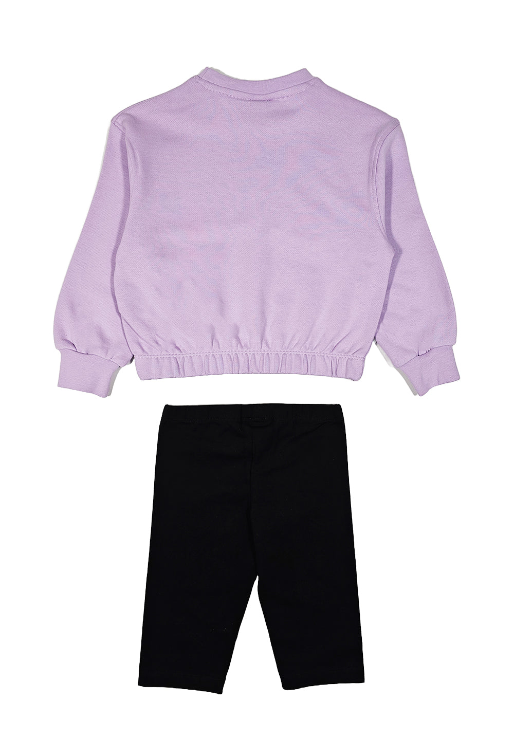 Completo felpa lilla-nero per bambina - Primamoda kids