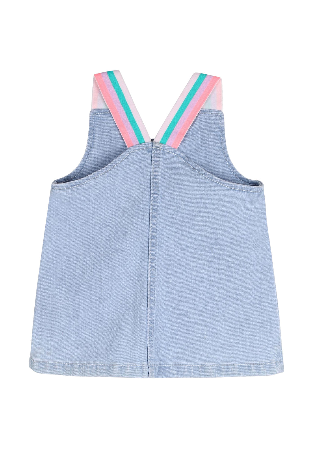 Blue denim dress for baby girl