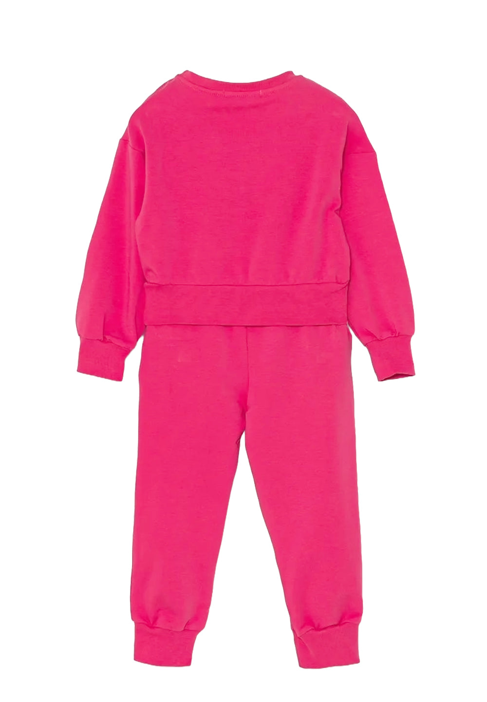 Fuchsia sweatshirt set for girl