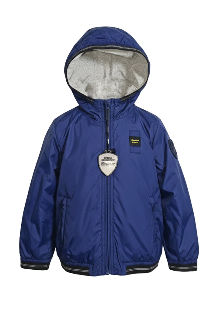 Blaue Jacke für Neugeborene