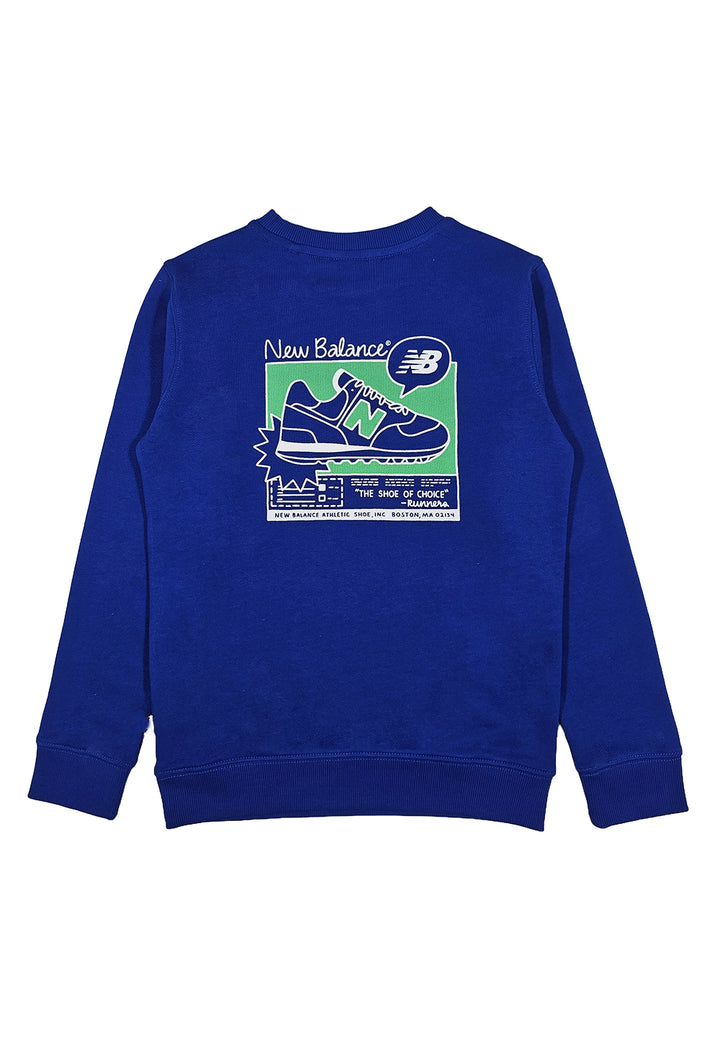 Royal blue crew neck sweatshirt for kids