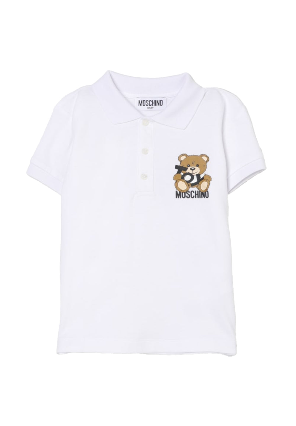 Polo blanca para recién nacido