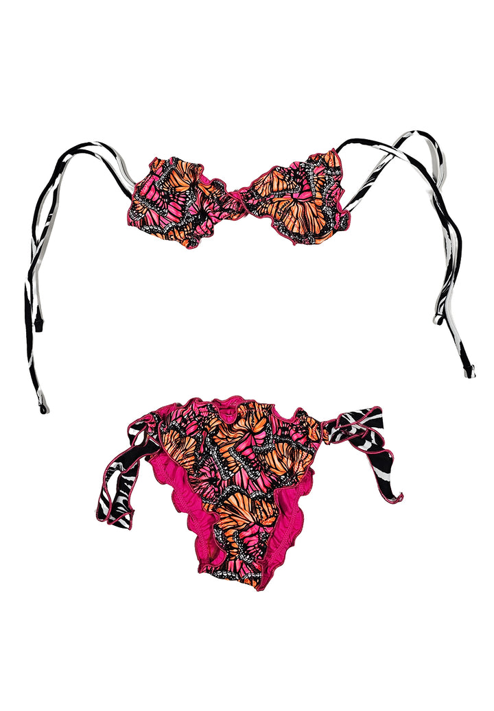 Fuchsia bikini swimsuit for girls
