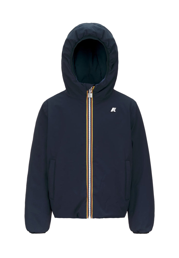 Reversible blue jacket for kids